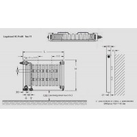 Стальной панельный радиатор Buderus Радиатор VK-Profil 11/400/900, re (36) (C)