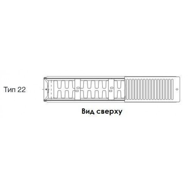 Стальной панельный радиатор Buderus Радиатор K-Profil 22/500/700 (18) (A)