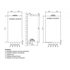 Газовый котел Ariston ALTEAS XC 35 FF NG