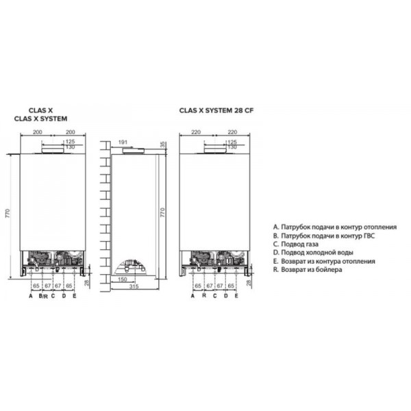 Газовый котел Ariston CLAS X SYSTEM 15 CF NG (RU)