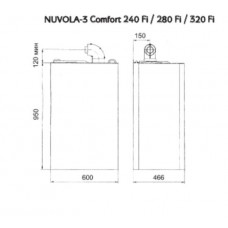 Газовый котел Baxi NUVOLA-3 Comfort 280 Fi