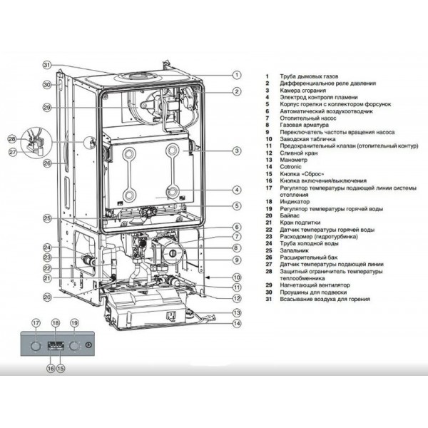 Газовый котел Buderus Logamax U072-12K