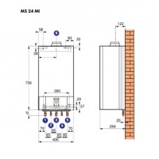 Газовый котел De Dietrich MS 24 MI