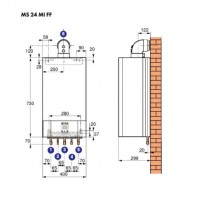 Газовый котел De Dietrich MS 24 MI FF