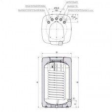 Бойлер косвенного нагрева Drazice OKH 125 NTR/HV