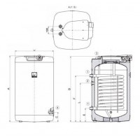 Бойлер косвенного нагрева Drazice OKH 160 NTR
