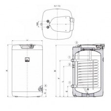 Бойлер косвенного нагрева Drazice OKH 160 NTR