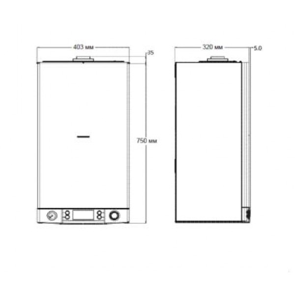 Настенный газовый двухконтурный котел Haier L1P30-F21S(T)