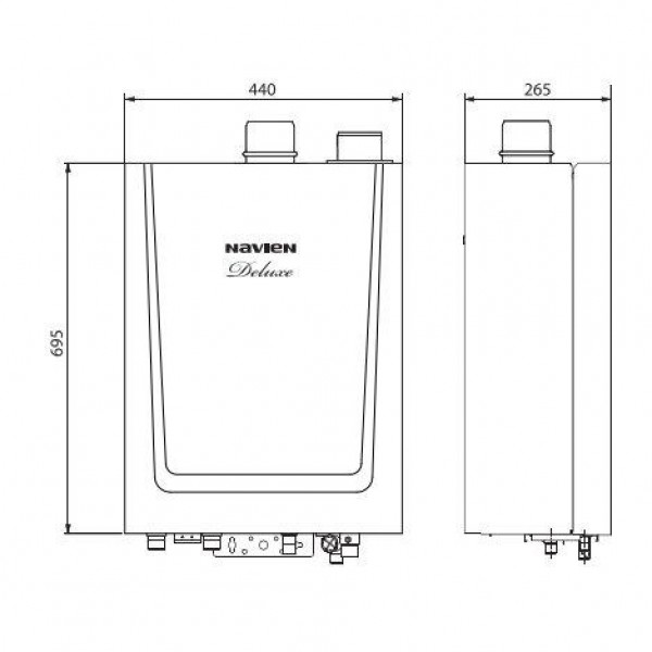 Газовый котел Navien Deluxe-30k COAXIAL White