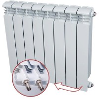 Алюминиевый радиатор Rifar Alum Ventil 500 8 секц.