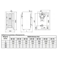 Твердотопливный котел для дома Roda BF-95