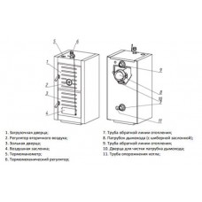 Твердотопливный котел для дома Roda BF-95