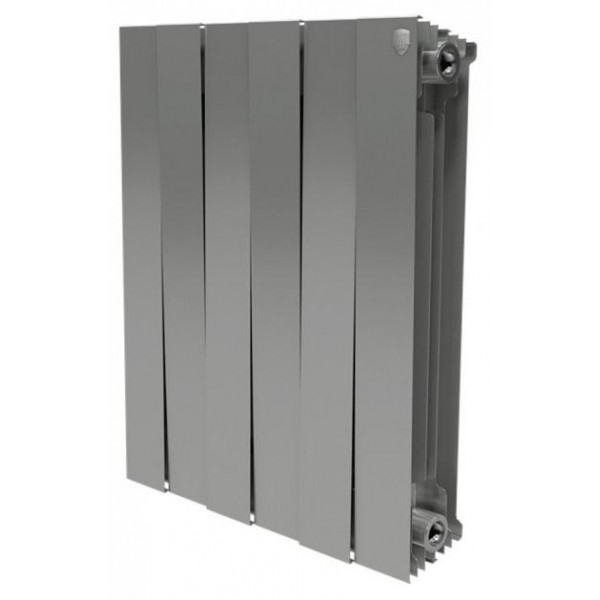 Биметаллический радиатор Royal Thermo Piano Forte 500 Silver Satin 12 секц.