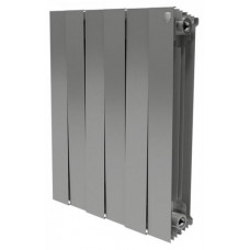 Биметаллический радиатор Royal Thermo Piano Forte 500 Silver Satin 8 секц.