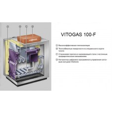 Напольный газовый котел Viessmann Vitogas 100-F 60 кВт (GS1D874)