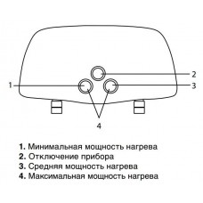 Электрический проточный водонагреватель с душем Zanussi 3-logic S (3,5 kW) - душ