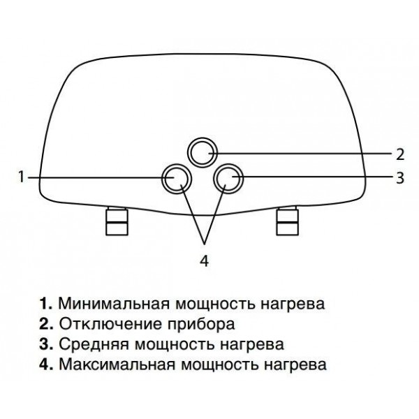 Электрический проточный водонагреватель с краном Zanussi 3-logic T (5,5 kW) - кран