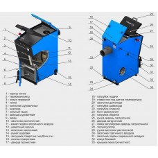 Твердотопливный котел Zota Carbon 40