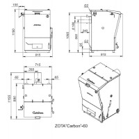 Твердотопливный котел Zota Carbon 60