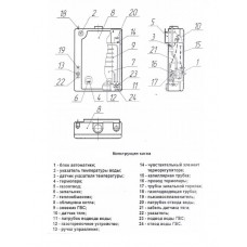 Настенный одноконтурный газовый котел Боринское ИШМА - 12,5 БС