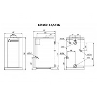 Одноконтурный напольный газовый котел Лемакс Classic-12,5