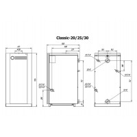 Напольный газовый двухконтурный котел Лемакс Classic-30V