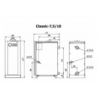 Одноконтурный напольный газовый котел Лемакс Classic-7,5